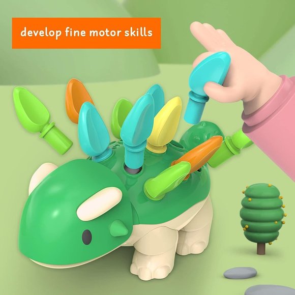 Motor Skills Learning Dinosaur for Toddlers Montessori Sensory Toy 12 mo to 5 y - Picture 4 of 5